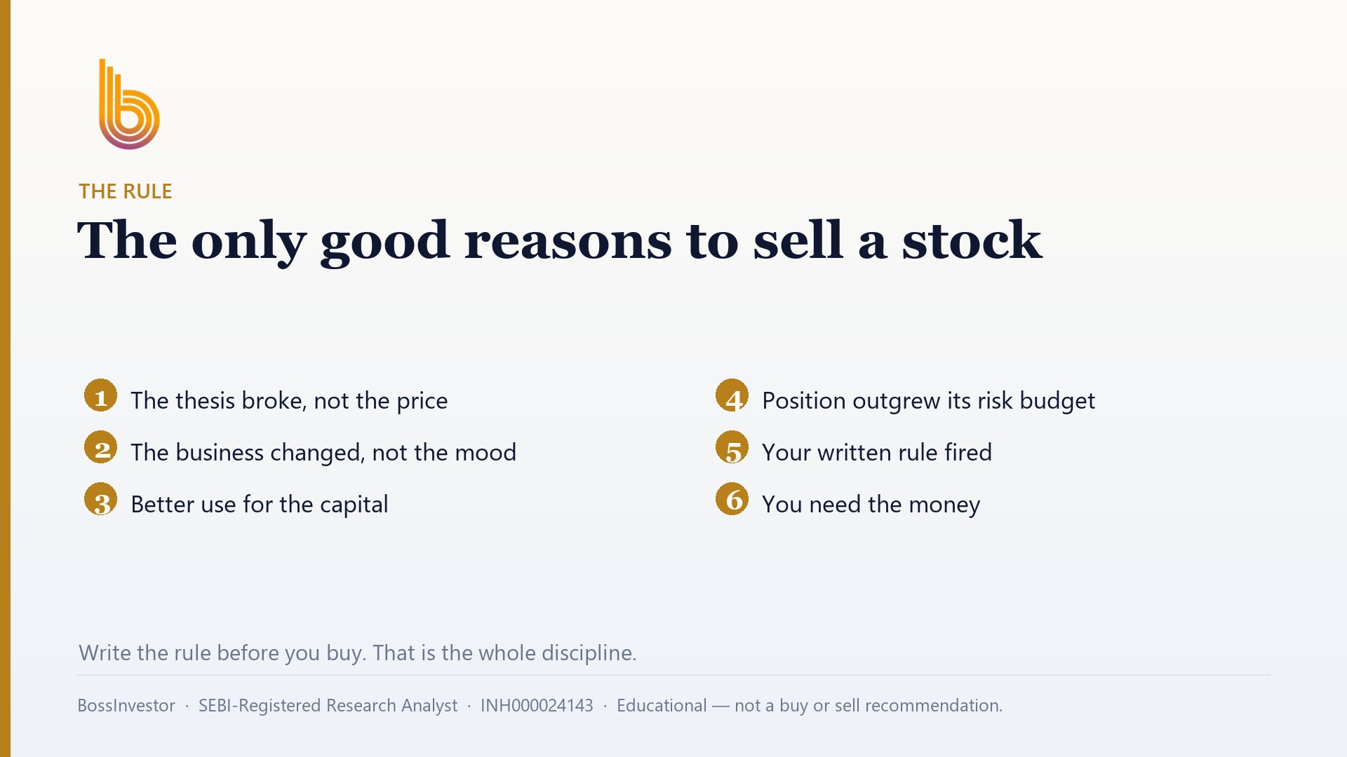How to use a stop loss in investing