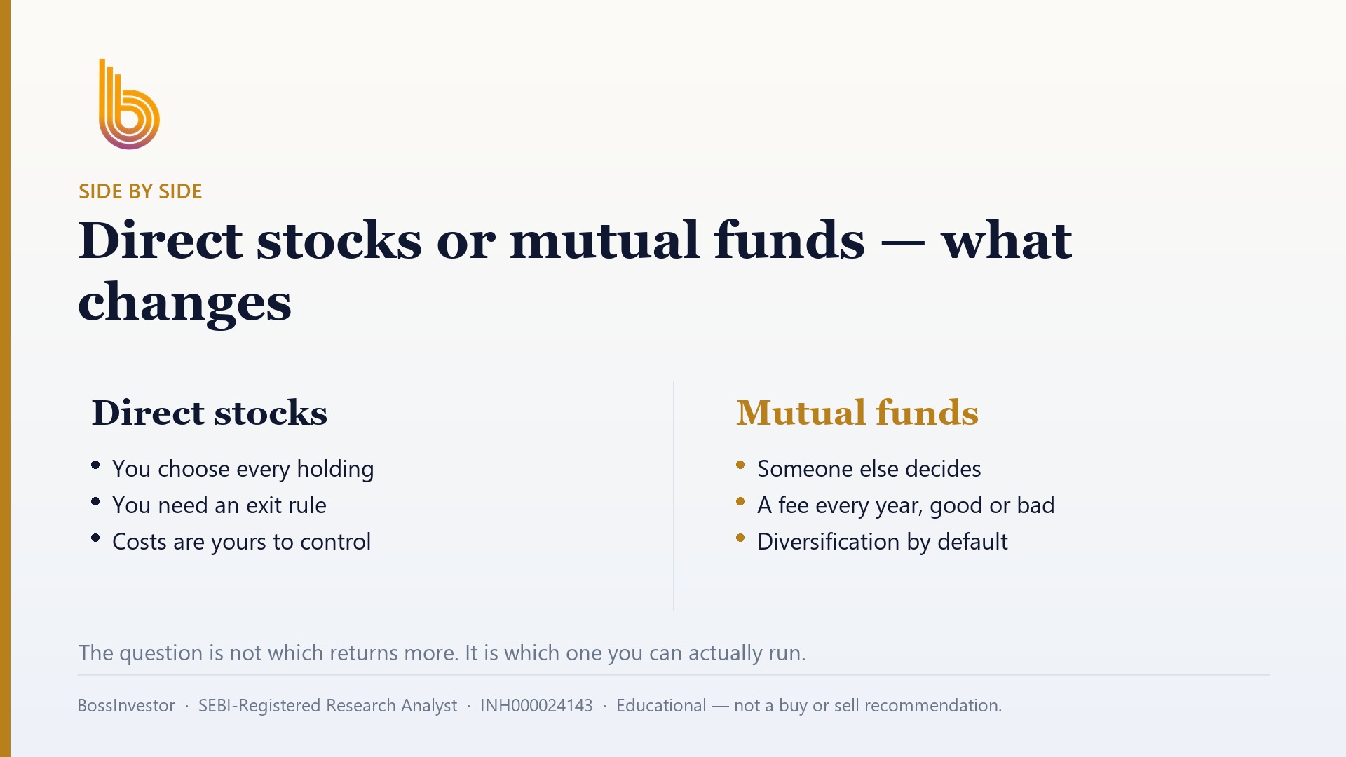Stocks vs mutual funds: which is better?
